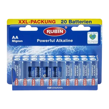Článková baterie RUBIN Baterie Mignon AA 20 ks