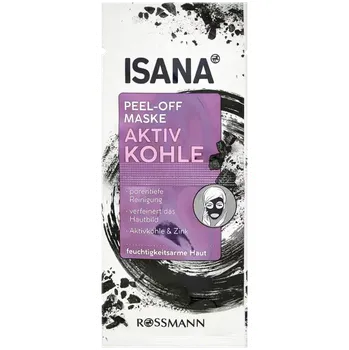 Pleťová maska ISANA Slupovací pleťová maska s aktivním uhlím 16 ml