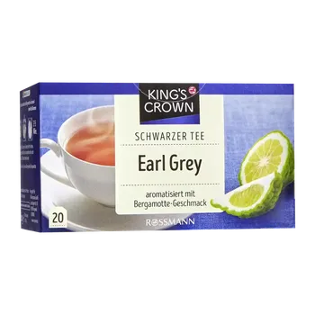 Čaj King's Crown Černý čaj Earl grey 35 g