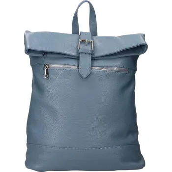 Městský batoh Dámský kožený batoh Italia Babet - světle modrá