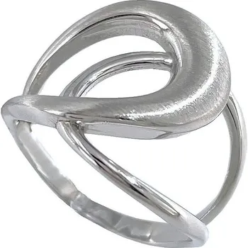 Prsten Stříbrný prsten celostříbrný smyčky velikost prstenu 63