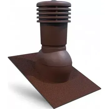 Jokl VENTEO UNI Větrací střešní komínek s uni základnou pro plech. krytiny, hnědá