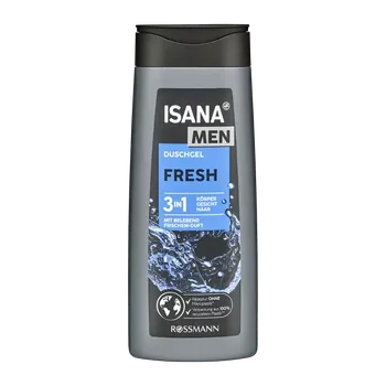 Sprchový gel ISANA Men Sprchový gel pro muže 3v1 Fresh 300 ml