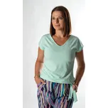 FAVAB Dámské volnější tričko mintové barvy VANIA 75 SW Velikost výrobku: S