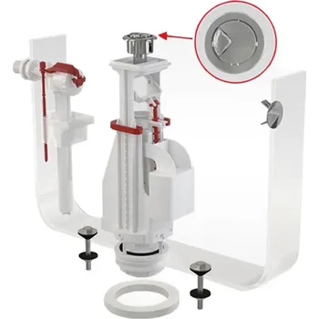 Alcadrain Souprava splachovací SA081/2"CHROM s dvoutlačítkem