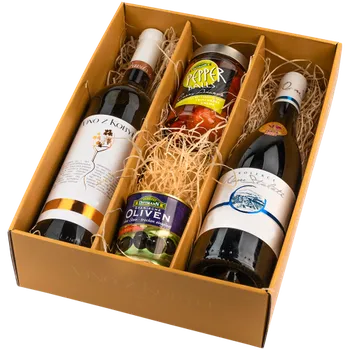 Víno z Kobylí Dárková sada vín s delikatesami