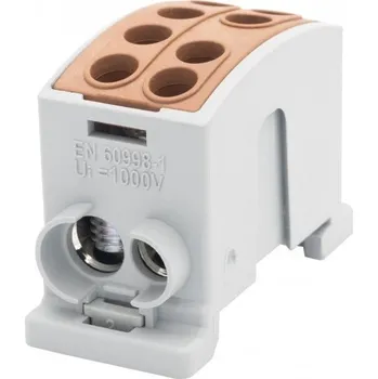 svorka Svorkovnice rozbočovací HLK 125A-2 (1x35,1x25 / 1x35,1x25) - hnědá