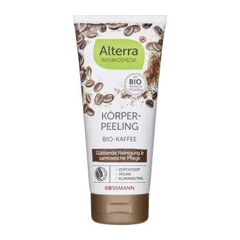 Tělový peeling Alterra Naturkosmetik Tělový peeling s bio kávovými zrnky 200 ml