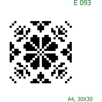 Šablona E 093 - A4 , Lepící fólie