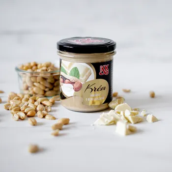 Sušená potravina Alika Zdravé ořechy Arašídový krém s bílou čokoládou 350g