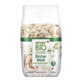 Sušená potravina enerBiO Bircher musli 500 g