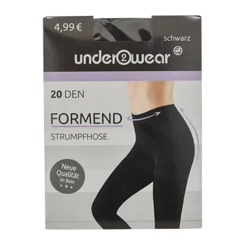 Dámské punčochy under2wear Punčochové kalhoty formovací černé 20 DEN S