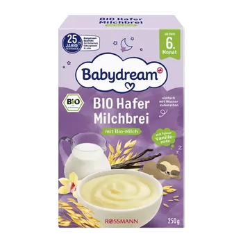 Dětská kaše Babydream BIO ovesná mléčná kaše 250 g