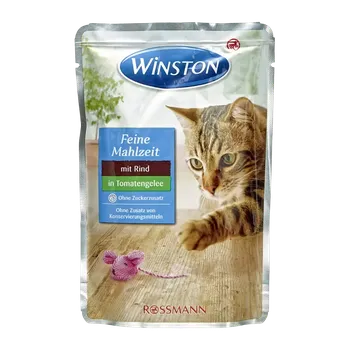 Krmivo pro kočku Winston Kapsička pro kočky s hovězím v rajčatovém želé 100 g