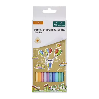 Pastelka Schreibwelt Barevné pastelky trojhranné 12 ks