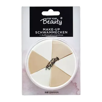 Houbička na make-up for your Beauty Houbička na make-up, různé druhy 6 ks