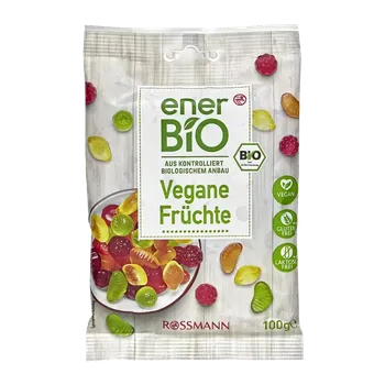 Bonbon enerBiO Směs želé bonbonů s ovocnými příchutěmi 100 g