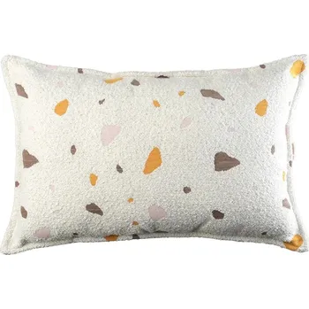 Polštář Krémový dětský pohovkový polštář z textilie bouclé/žinylkový Terrazzo Bolster – Wigiwama ID_1787120