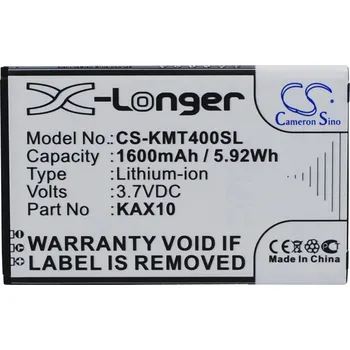 Baterie pro mobilní telefon Baterie Cameron Sino CS-KMT400SL, Li-Ion, 1600