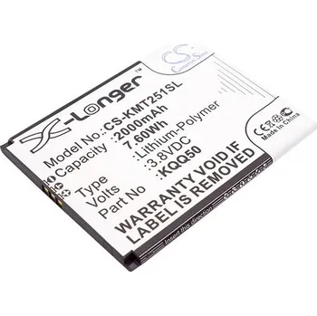 Baterie pro mobilní telefon Baterie Cameron Sino CS-KMT251SL, Li-Polymer, 2000