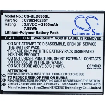 Baterie pro mobilní telefon Baterie Cameron Sino CS-BLD630SL, Li-Polymer, 2100