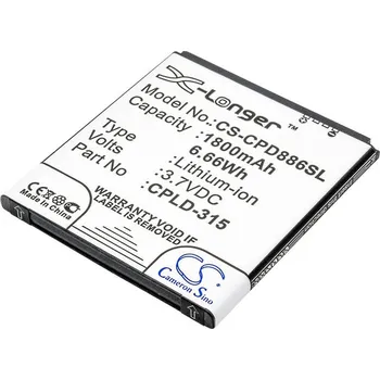 Baterie pro mobilní telefon Baterie Cameron Sino CS-CPD886SL, Li-Ion, 1800