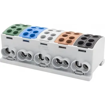 svorka Svorkovnice rozbočovací HLK 5x125A-2 (1x35,1x25 / 1x35,1x25) (3L+N+PE)