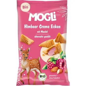 MOGLi BIO plněné malinové taštičky 30 g