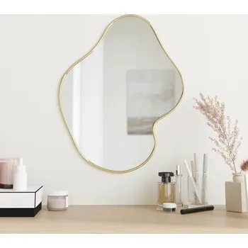 Zrcadlo vidaXL Nástěnné zrcadlo 50 x 40 cm [348273] Barva: zlatá