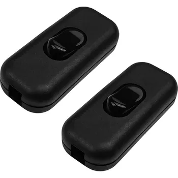 vypínač Baxcdyswe Inline spínač 2 kusy černý