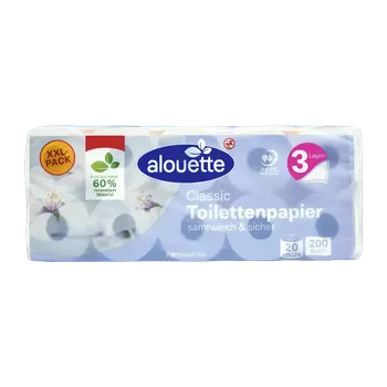 Toaletní papír alouette Toaletní papír 3vrstvý 492 m