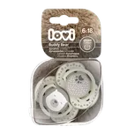 Lovi Silikonový dudlík dynamický Buddy Bear 6-18m 2 ks