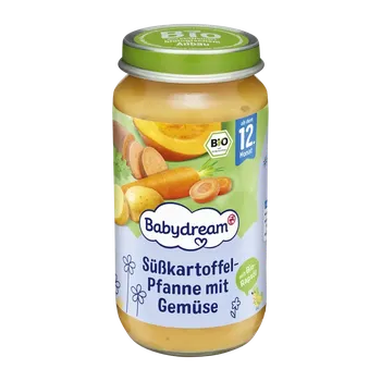 Dětská výživa Babydream BIO příkrm zelenina se sladkými bramborami 250 g