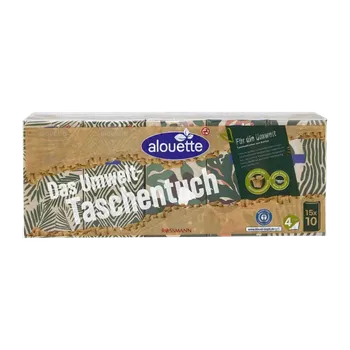 Papírový kapesník alouette Papírové kapesníky recyklované 4vrstvé 15 ks