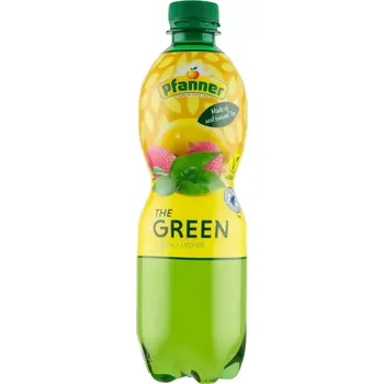 Limonáda Pfanner Čajový nealkoholický nápoj ochucený s příchutí citrón-liči 500 ml