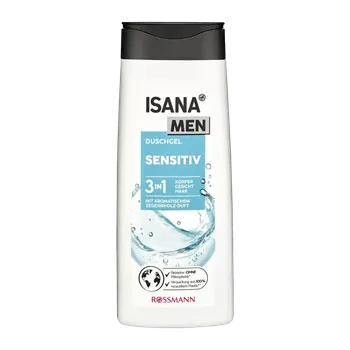 Sprchový gel ISANA Men Sprchový gel pro muže 3v1 Sensitive 300 ml
