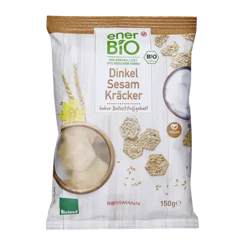 enerBiO Špaldové krekry se sezamem 150 g