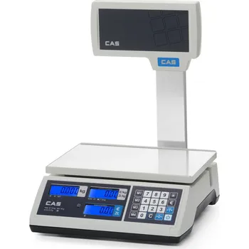 Průmyslová váha Počítací váhy (certifikované) se sloupem, 15 kg, CAS, 304x324x(H)419mm