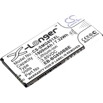 Baterie pro mobilní telefon Baterie Cameron Sino CS-SMG851XL, Li-Ion, 1900
