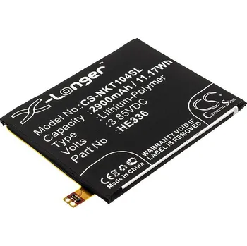 Baterie pro mobilní telefon Baterie Cameron Sino CS-NKT104SL, Li-Polymer, 2900