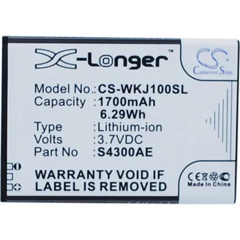 Baterie pro mobilní telefon Baterie Cameron Sino CS-WKJ100SL, Li-Ion, 1700