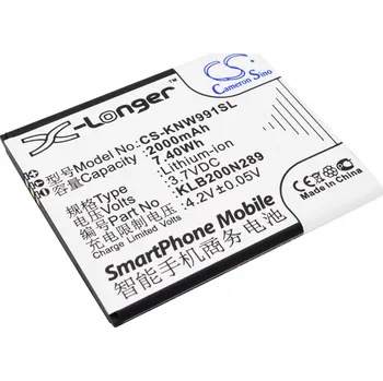 Baterie pro mobilní telefon Baterie Cameron Sino CS-KNW991SL, Li-Ion, 2000