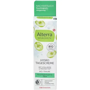 Pleťový krém Alterra Naturkosmetik Denní krém bio hroznové víno & bio bílý čaj 50 ml