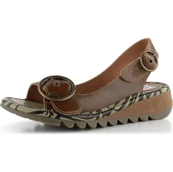 Dámské sandále Fly London sandály hnědé Tram Camel P500723002 - 41 | P604155