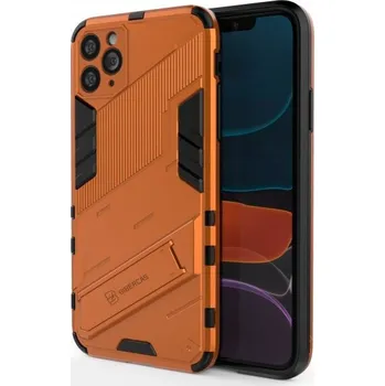Pouzdro na mobilní telefon Odolný ochranný kryt se stojánkem pro iPhone 11 Pro Max - oranžový