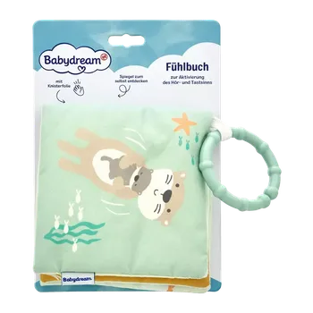 Hračka pro nejmenší Babydream Chrastící látková knížka