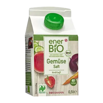 enerBiO BIO zeleninová šťáva 500 ml