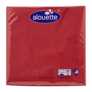 Papírový ubrousek alouette Ubrousky 3vrstvé Červené 30 ks