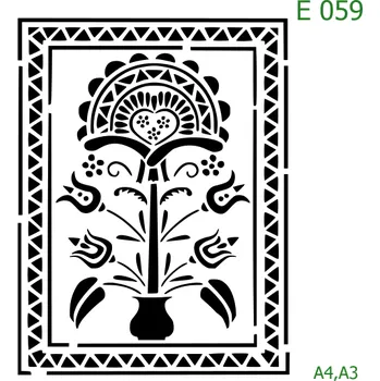 Šablona E 059 - A4 , Nelepící folie