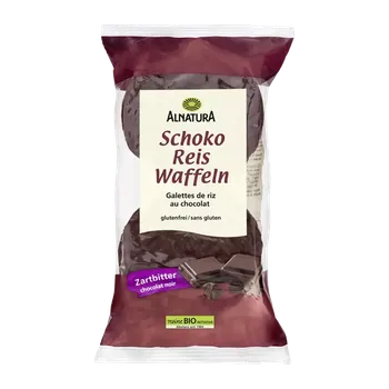 Alnatura BIO rýžové vafle s hořkou čokoládou 100 g